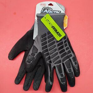 Men's XL Cold Weather Work Gloves Extreme Enhanced Grip Black Padded Knuckle